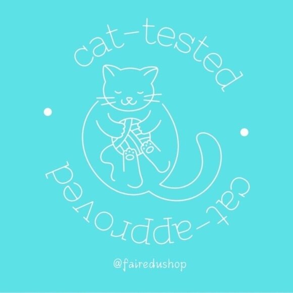 Cat Toy 100% Cotton Crochet Handmade Natural Material Soft on Paws Curly-Q Tail - Picture 9 of 16